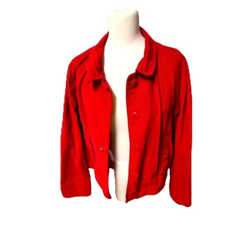 Cato’s‎ brand Red corduroy jacket, women’s size large. H18.